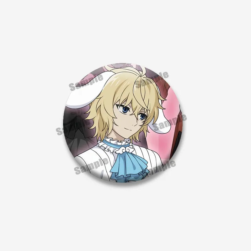 Anime Seraph of The End Characters Lapel Pins Custom Cute Brooch Cartoon Cosplay Badges Backpack Hat Accessories Kids Toys Gifts