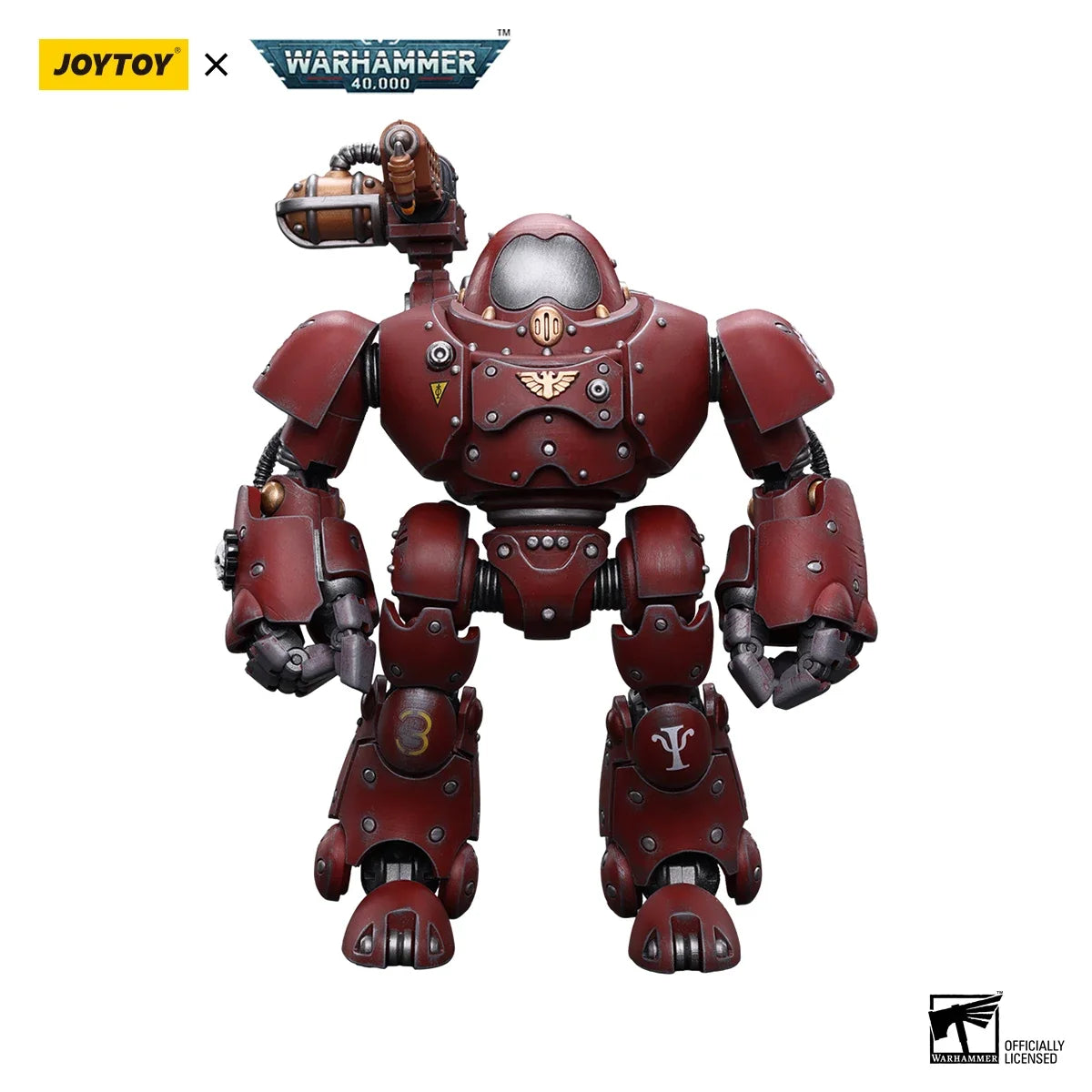 JOYTOY Warhammer 40k 1/18 Action Figures Mecha Anime Adeptus Mechanicus Kastelan Robot with Incendine Combustor