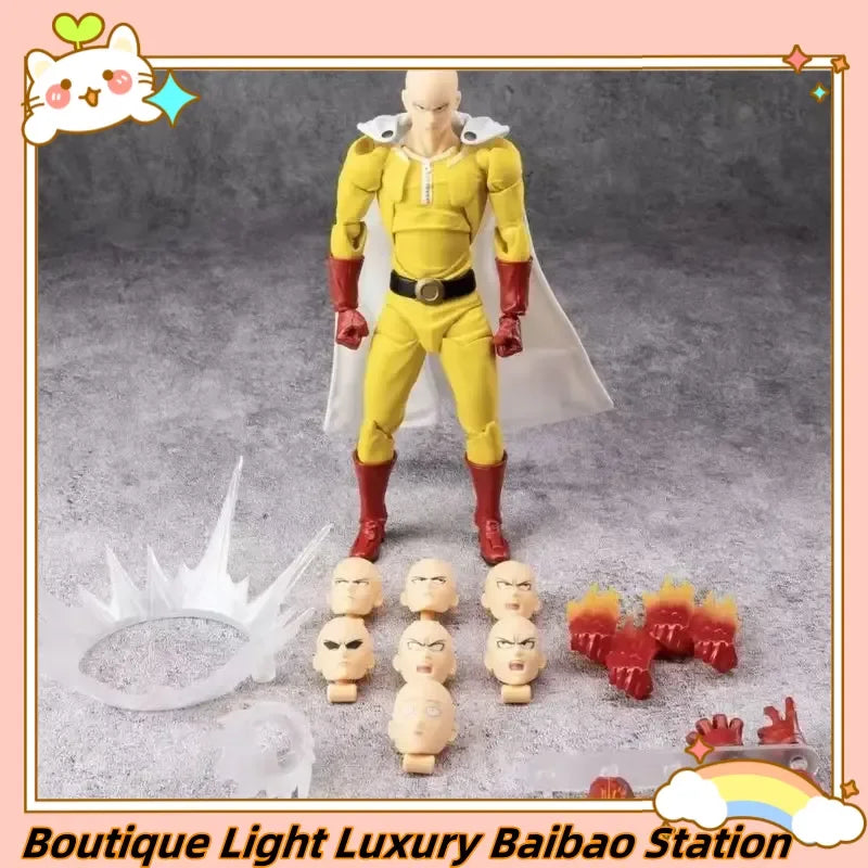 One Punch Man Saitama Special Edition Multiple Accessories Articulated Figure Anime Collection Gift