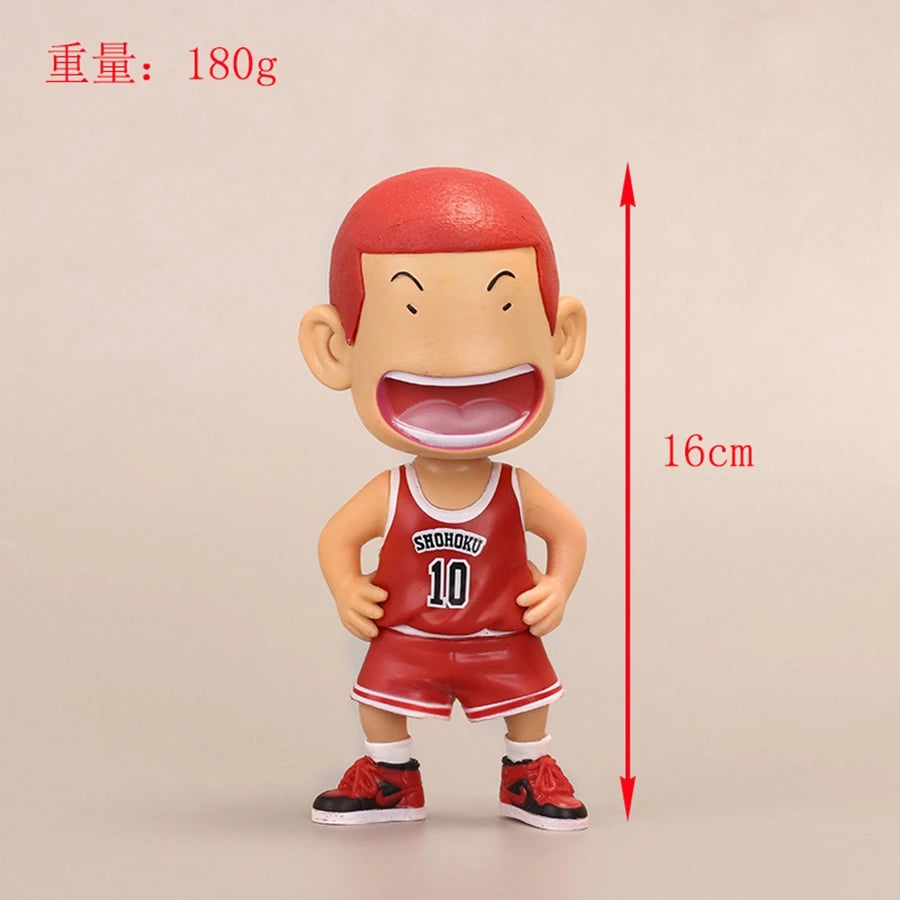 16cm Japan Basketball Slam Dunk Anime Figure Sakuragi Hanamichi Action Figure Rukawa Kaede Figurine Adult Collection Model Toys