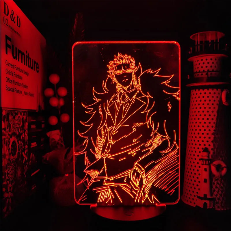 One Piece Zoro Luffy Nami Anime Night Lights Action Figure 3D LED Color Changing Toys Doll Usopp Sanji Chopper Hancock Xmas Gift