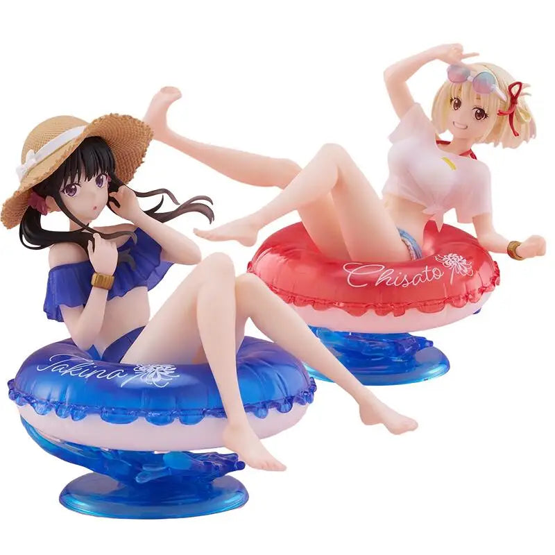 Genuine Taito Lycoris Recoil AFG DC Coreful Figure Loungewear Hawaii Ver Inoue Takina Nishikigi Chisato Anime Figure Model Gift