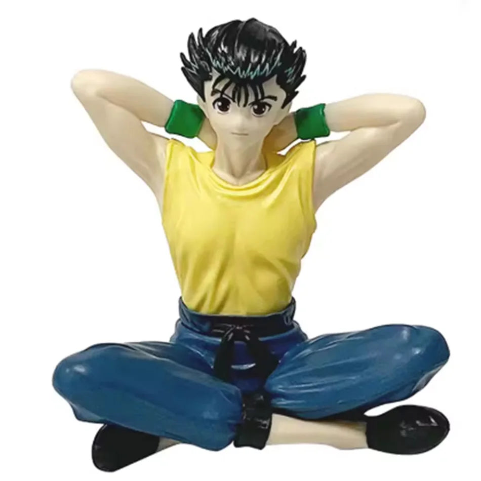 Figura de Anime YuYu Hakusho de 8cm, figura de acción de Urameshi Yusuke, figura de tapón de fideos Kurama, colección de PVC par