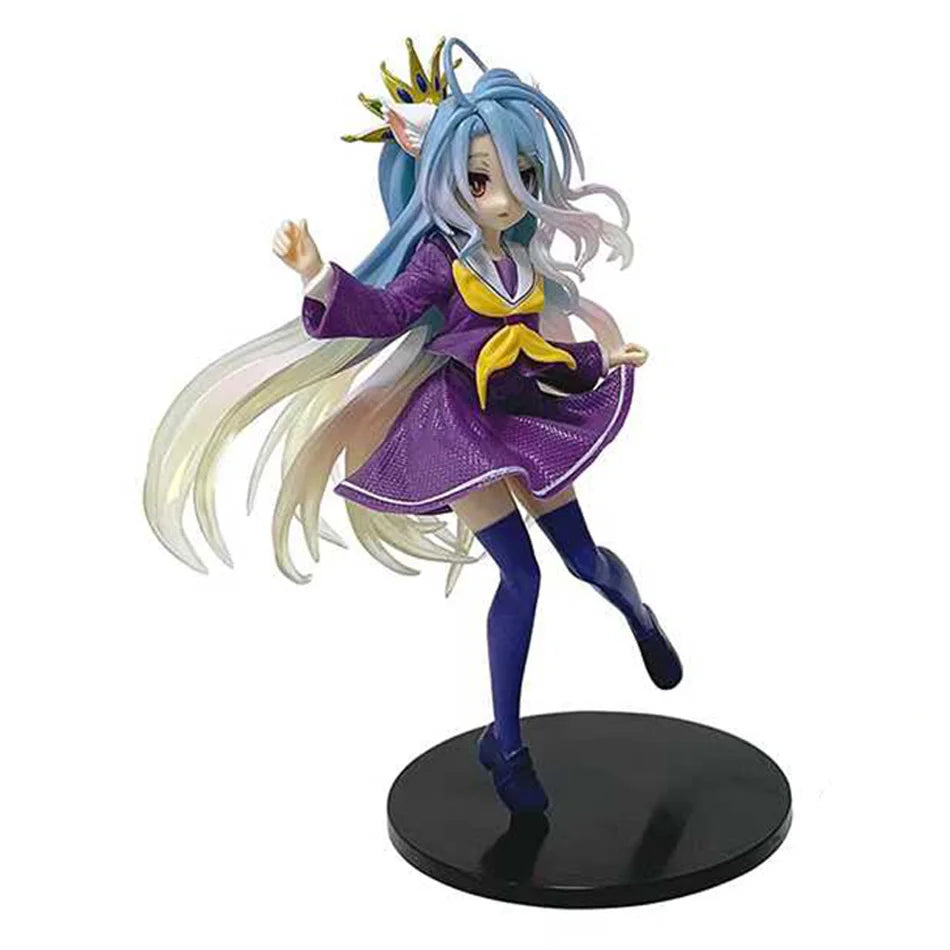 Anime NGNL No Game No Life White "19CM Figure Anime Shiro PVC Anime Action Figures Model Collection Ornament Anime Toy Gift