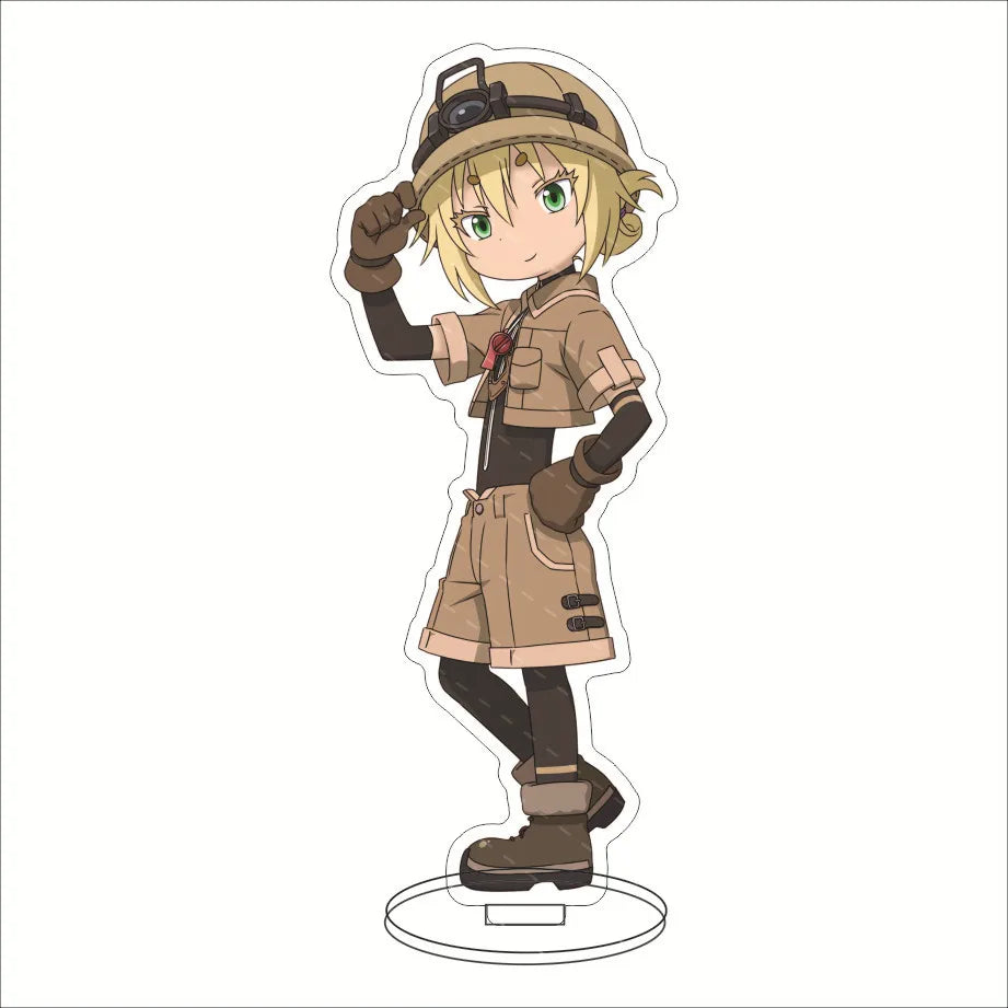 Made In Abyss Anime Acrylic Stand Model Figures Riko Nanachi Cosplay Creative Model Plate Desk Decor Cute Standing Sign Gifts