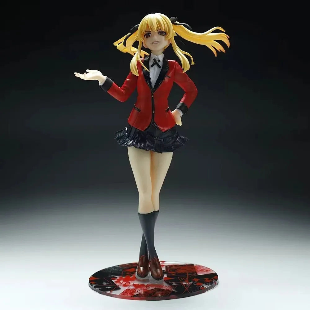 Anime Kakegurui Meari Saotome & Jabami Yumeko Dual Figure PVC Action Doll Collectible Toy Gift for Girls
