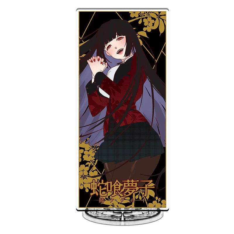 Anime Kakegurui Acrylic Stand figure Yumeko Jabami/Mary Saotome/Kirari Momobami Stand Plate Cosplay Prop Decor Cartoons Gifts