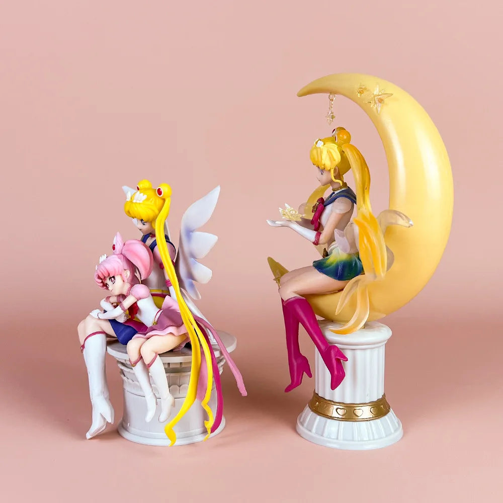 Cute Sailor Moon anime Statue model.Pvc GK handmade model Toys Collectible Decoration Desktop Gifts.Toy gifts