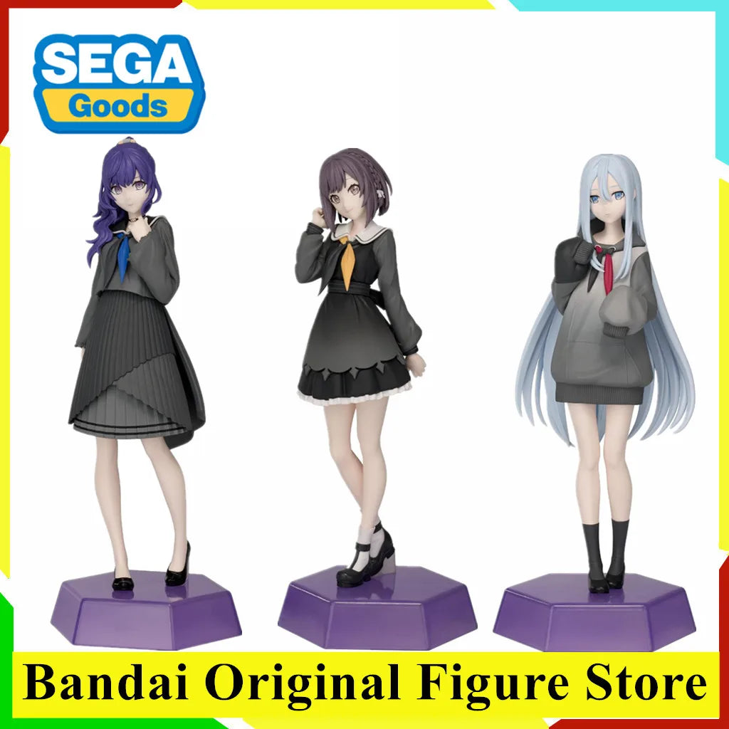 Original SEGA HATSUNE MIKU COLORFUL STAGE  Yoizaki Kanade Asahina Mafuyu Akiyama Mizuki Anime Figure Desktop×Decorate Collection