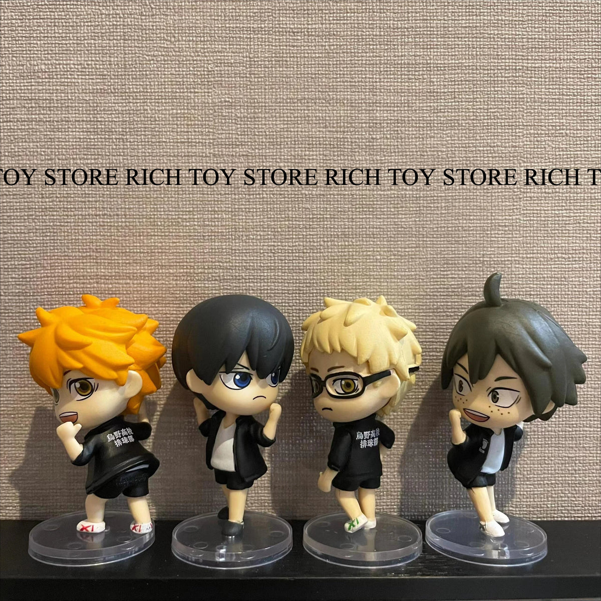 Haikyuu Anime Figures Toy Hinata Shoyo Tobio Kageyama Kei Tsukishima Tadashi Yamaguchi Toy Figures Capsule Toys