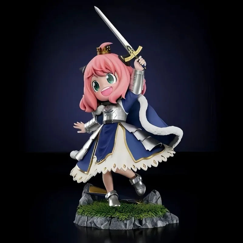 Spy X Family Fate Night Ania Cos Seba Action Figure Two Headed Convertible Pvc Model Desktop Decoration Dolls Toy Birthday Gift