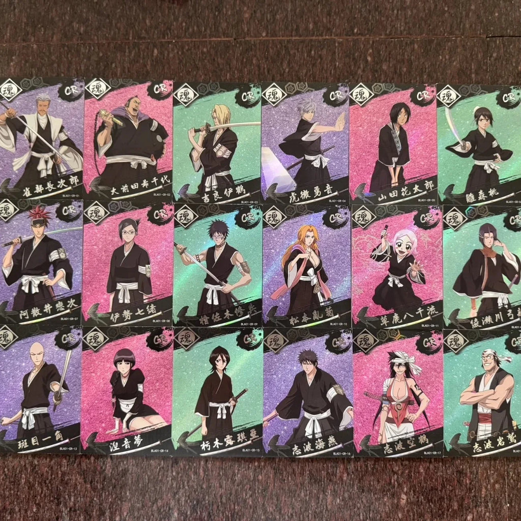 Anime Bleach SSR PR AR QR Set of Cards Inoue Orihime Kuchiki Rukia Kurosaki Ichigo Collection Card Christmas Birthday Gifts Toys