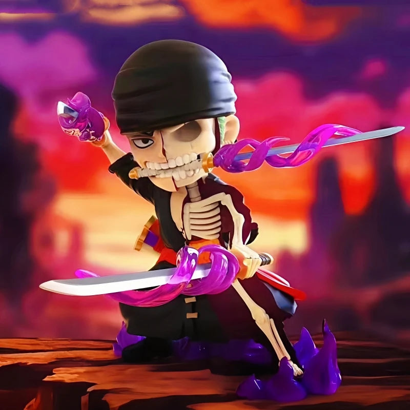 Hot Selling Original One Piece Blind Box The Battle Of Ghost Island Series Half Skull Anime Peripheral Action Figures Model Gift
