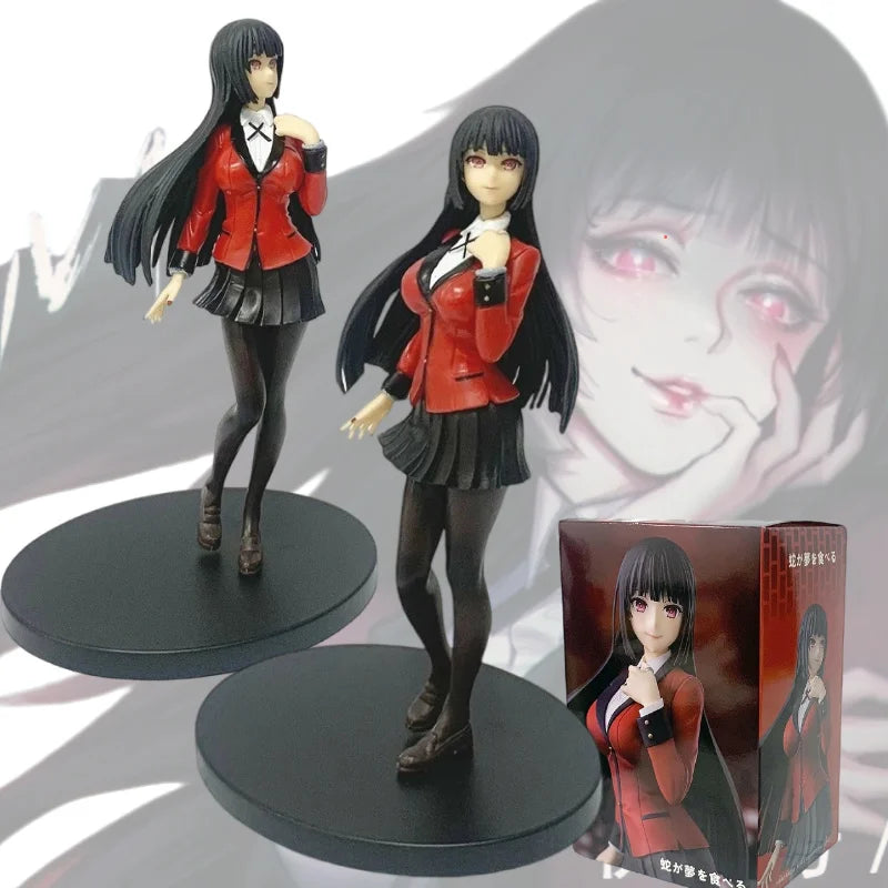 17cm/6.69in Kakegurui Anime Figure Jabami Yumeko PVC Action Figure Collectible Model  Ornaments desktop decoration Toy Gifts