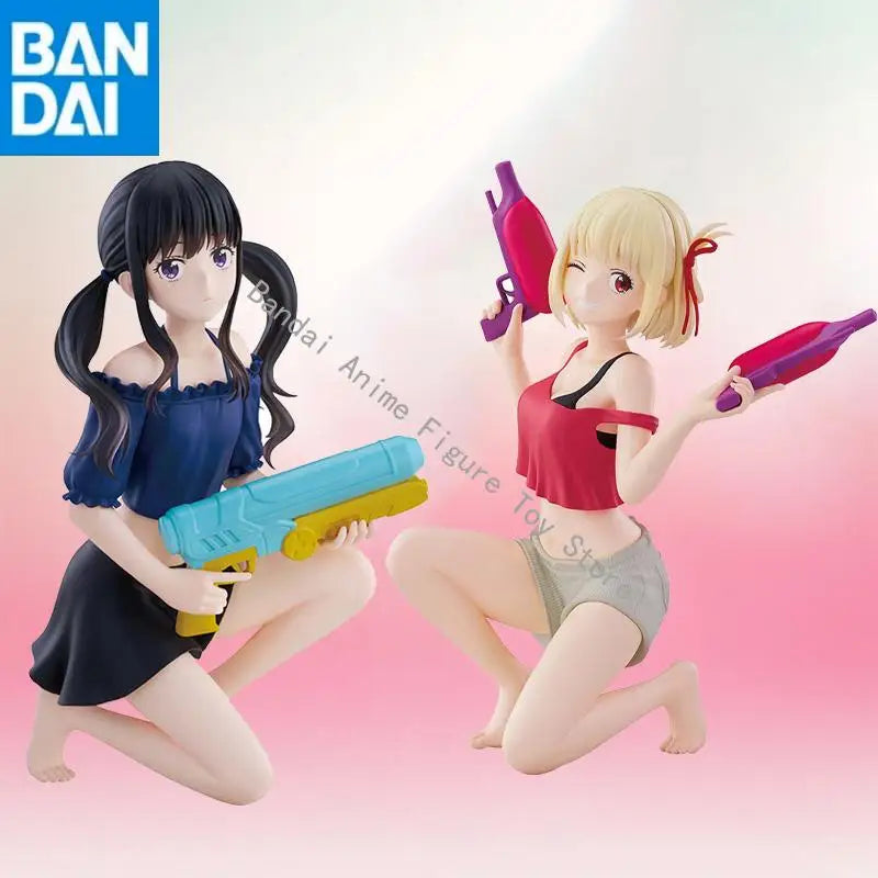 in stock Original Genuine BANDAI NAMCO BANPRESTO Lycoris Recoil ESPRESTO Nishikigi Chisato and Inoue Takina PVC Figure model toy