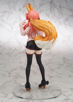 25CM Anime Fate/Extra CCC Tamamo no Mae Figure 1/7 Caster Plain Clothes ver Stand Model Toy Doll Action Figure Collection Gifts