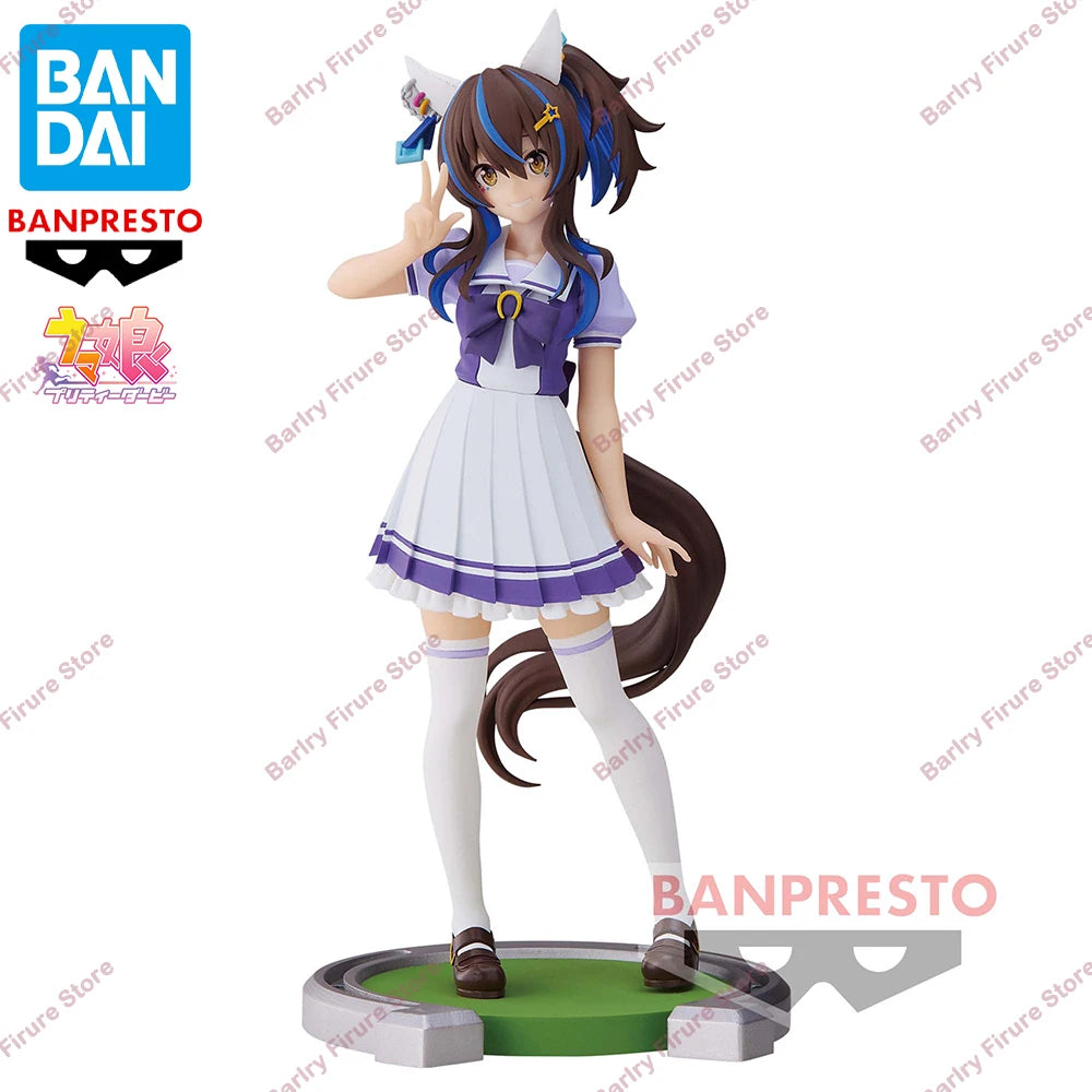Original Genuine BANDAI BANPRESTO Uma Musume Pretty Derby Daitaku Helios Anime Figure Boxed Premium Table Ornament Model Toys