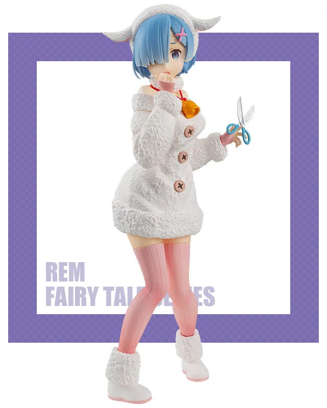 20CM Anime Re:Zero kara Hajimeru Isekai Seikatsu Rem Figure Wolf and Seven Lambs Model Toy Doll Gift Action Figure PVC