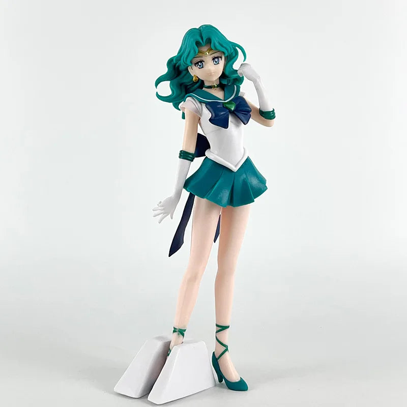 23cm Anime Sailor Moon Meiou Setsuna Figure GLITTER&GLAMOURS Kaiou Michiru Tenoh Haruka Tomoe Hotaru Action Figurine Toy Gift