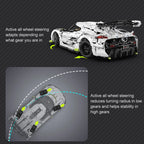 Cada 1:8 MOC 4346PCS Supercar City Racing Car Hypercar Building Blocks Sportscar Racing Vehicle Bricks Toys Children Kids Gifts