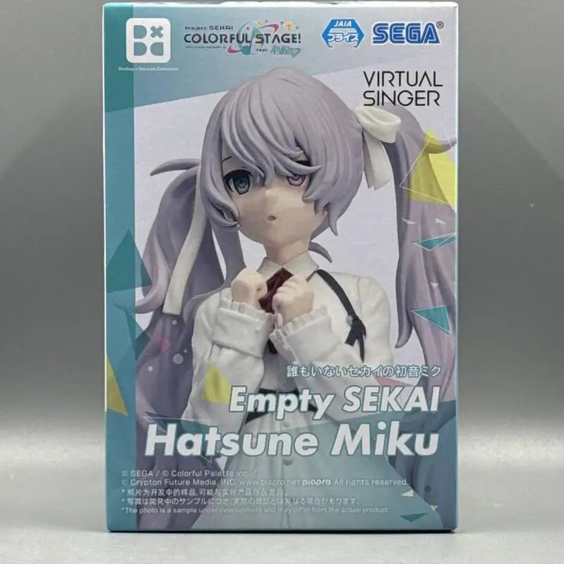 Genuine Sega Hatsune Miku: Colorful Stage Desktop Decorate Collections Virtualsinger Empty Sekai Hatsune Miku Anime Figure Model