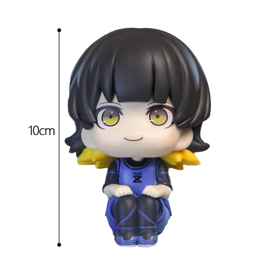 BLUE LOCK Action Figures Isagi Yoichi Bachira Meguru Anime Figure Q Version Figurine Collectible Model Children Toys Doll Gifts
