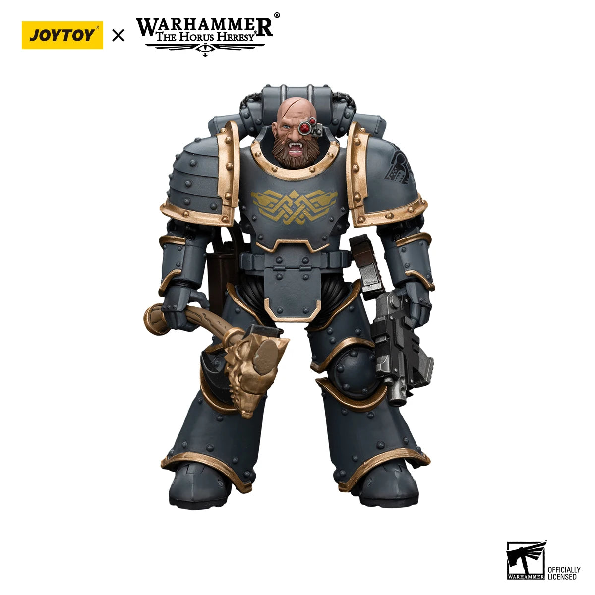 JOYTOY Warhammer 40k 1/18 Action Figures Anime 12cm Space Wolves Grey Slayer Pack