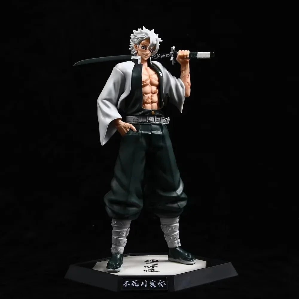 32CM Anime Demon Slayer Kimetsu No Yaiba Figure Kokushibo PVC Action Figures GK Statue Model Doll Toys for Children Gifts