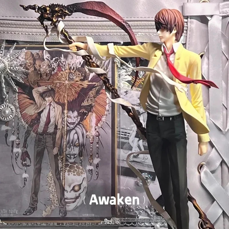 26cm Death Note Anime Yagami Light Action Figure Statue Figurines Desktop Ornament Decoration Pvc Collection Model Toy Boy Gifts
