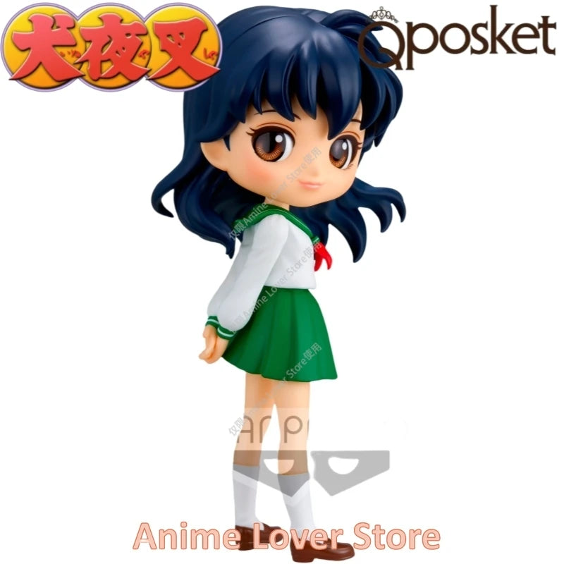 In Stock Original Bandai Banpresto Q Posket Inuyasha Sesshoumaru Higurashi Kagome Miroku shippou Anime Figure Toys gift