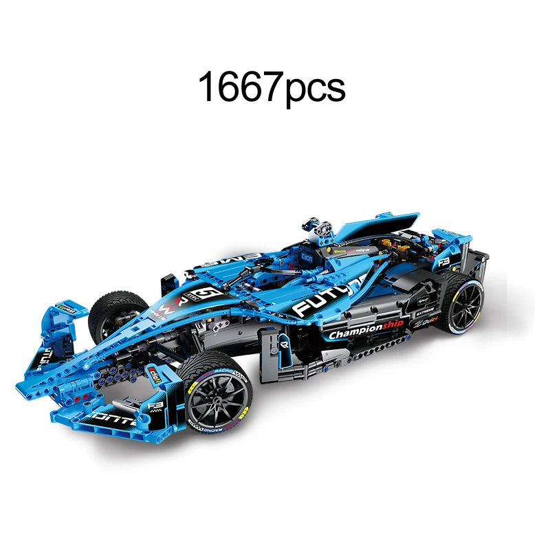 Cada 1667Pcs Remote Control Super Drift Racing Car Building Blocks City RC Extreme Sports Vehicle Bricks Toys For Kids