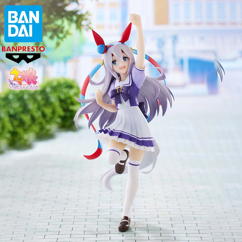 Original Genuine BANDAI BANPRESTO Uma Musume Pretty Derby Tamamo Cross Anime Figure Boxed Premium Table Ornament Model Toy Gifts