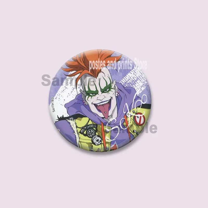 Cartoon Figure Miya Chinen Reki Kyan Button Pins Anime SK8 The Infinity Round Brooch Bag Clothes Accessories Jewelry Badge Gifts