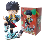 In Stock Original Mob Psycho 100 Anime Figures Gk Reigen Arataka Q Edition Kawaii Model Doll Desktop Ornaments Collectible Toy