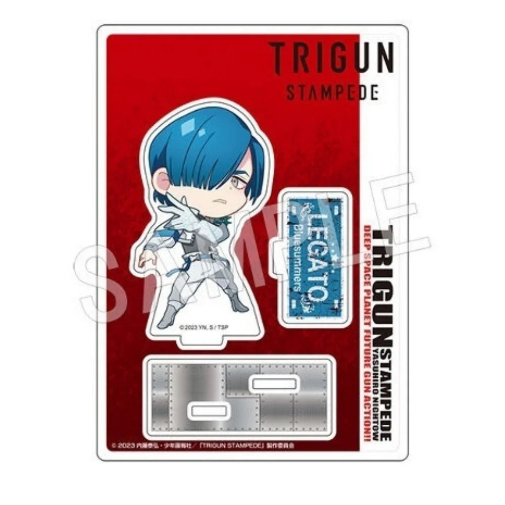 Anime Trigun Stampede Plate Desk Decor Nicholas D. Wolfwood Collection Ornament Vash The Stampede Acrylic Standing Model Gifts