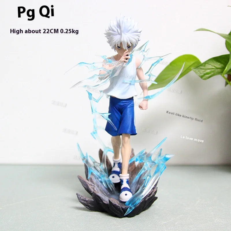 Hunter × Hunter Killua Zoldyck Action Figure Anime PVC Model Statue Collectible Ornament Gifts for Fans