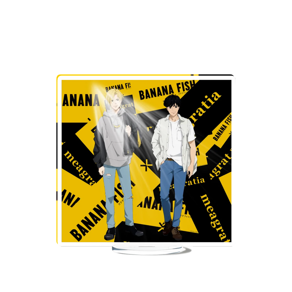 Banana Fish Ash Lynx Stand Model Plate Decoration Desk Figure Display Couple Gift Television Animation Prime Product Peripheral