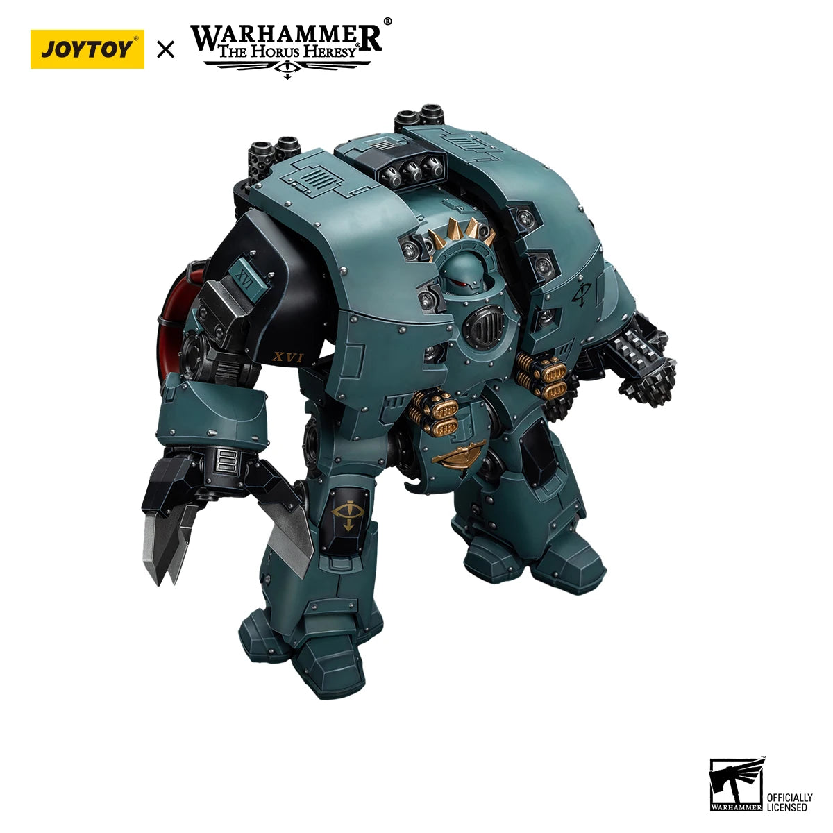 JOYTOY Warhammer 40k 1/18 Action Figures Mecha Anime 28.6cm Sons of Horus Leviathan Dreadnought with Siege Drills