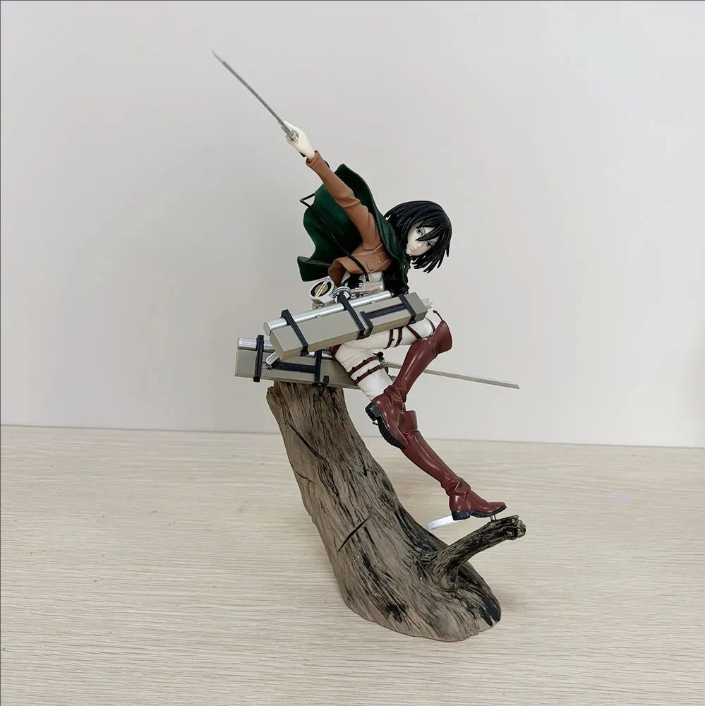 Attack on Titan Mikasa Levi Anime Figure Ngeki No Kyojin Stump Mikasa Levi Ackerman Action Figures Figurine PVC Model Toys Gifts