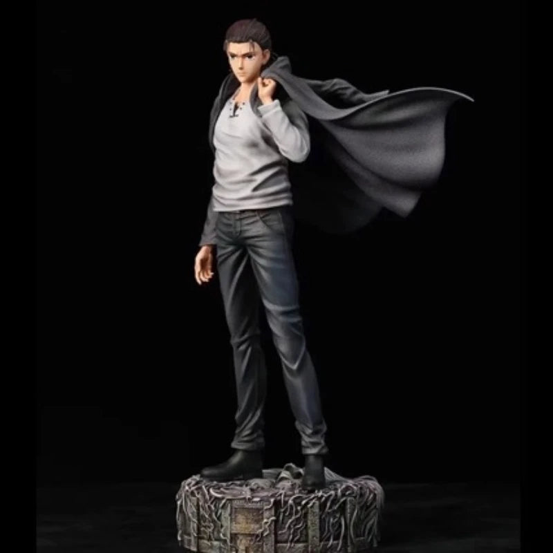 30cm Attack On Titan Max Power Eren Jaeger Gk Figure Model Kit Anime Peripheral Double-Headed Toy Collectible Ornament Boy Gift