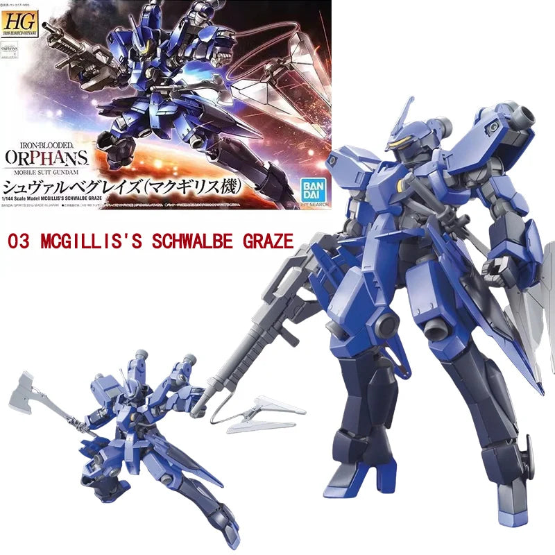 Bandai Genuine HG IBO 1/144 GUNDAM Barbatos Gusion Hajiroboshi Astaroth Anime Action Figure Collectible Assembly Model Toys Gift