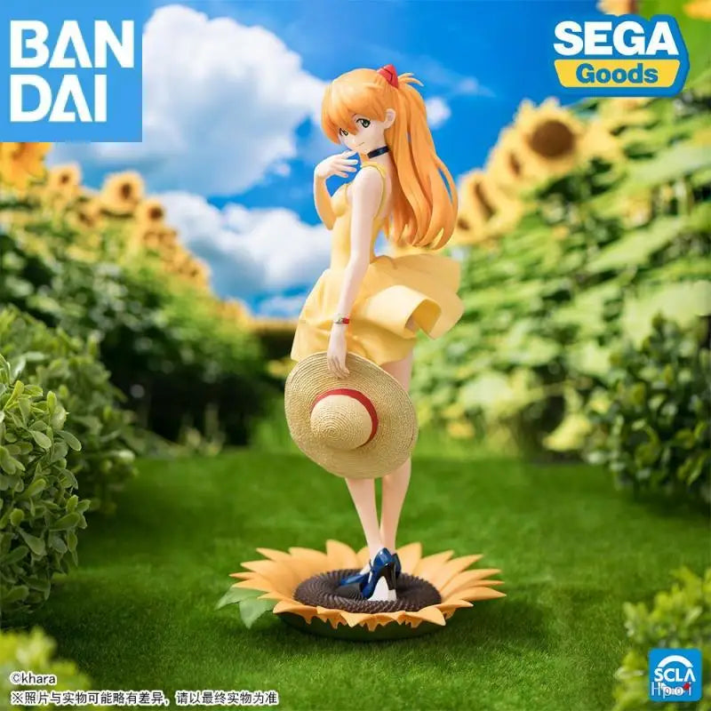 Bandai Namco Banpresto Luminasta Neon Genesis Evangelion Summer Dress Ver.2 Asuka Langley Soryu Pvc 15Cm Figure Anime Model Toy