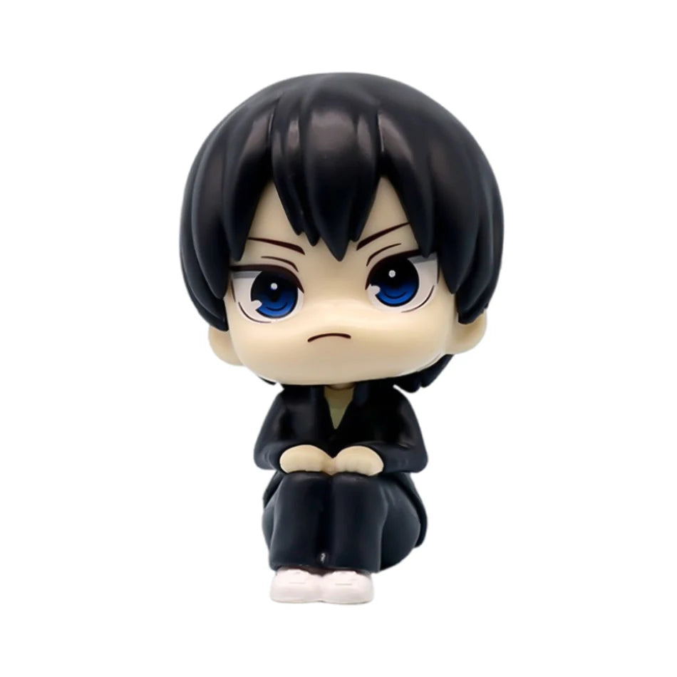 Anime10cm ‌BLUE LOCK Haikyuu!! Sitting Posture Cartoon Cute Figure Model Collection Desktop Ornament Kids Toys Gifts