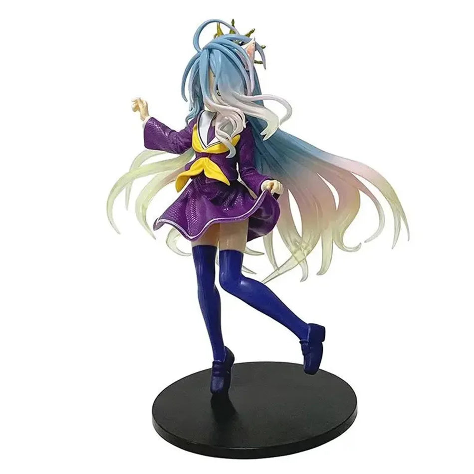 18CM Anime NGNL No Game No Life White "Figure Anime PVC Anime Action Figures Model Collection Ornament Anime Model Toy Gift