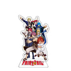 15cm FAIRY TAIL 100 YEARS QUEST Etherious Figure Acrylic Stand Lucy Heartfilia Statue Erza Scarlet Desk Ornament Toys Collection