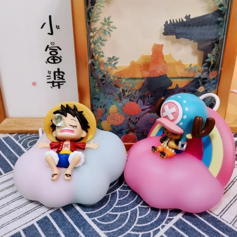 Hot Sale One Piece Anime Series Blind Box Night Light Toys Luffy Zoro Nami Sanji Chopper Figures Sweet Dream Led Boxes Ornaments