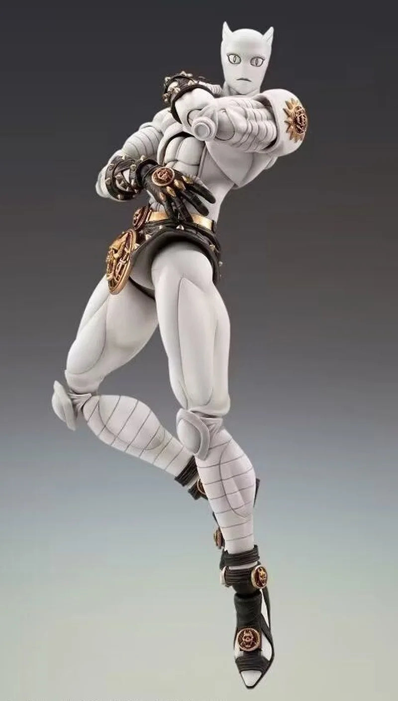 Jojo'S Bizarre Adventure Jojo Kira Yoshikage Killerqueen Anime Action Figurines Fashion Desktop Ornament Boy Toy Killer Queen