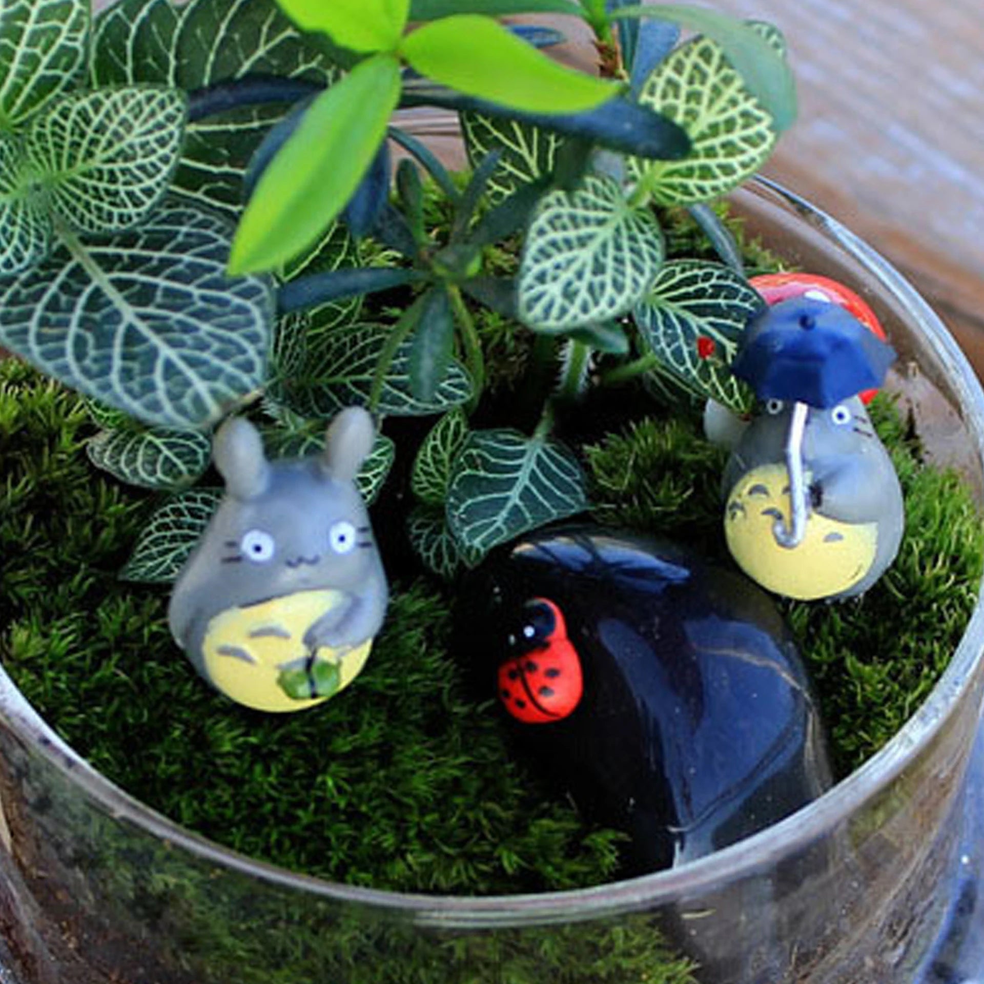 1-12pcs Anime Miyazaki Hayao Series Totoro Figure Mini Statue Cute Toys Room Ornaments Pvc Figures Toy Kid Gifts Collecctibles