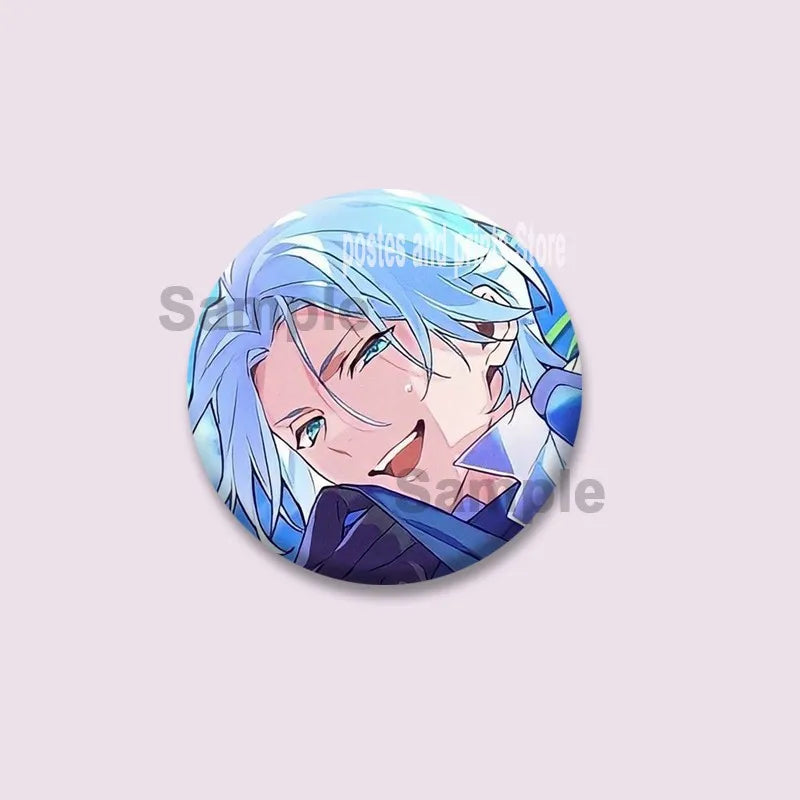 Cartoon Figure Miya Chinen Reki Kyan Button Pins Anime SK8 The Infinity Round Brooch Bag Clothes Accessories Jewelry Badge Gifts
