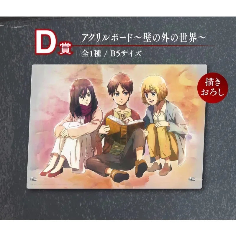 Genuine Bandai Ichiban Attack on Titan Anime Figure Eren Jaeger Levi Ackerman  Hanji Zoe Action Toys Kids Gift Collectible Model